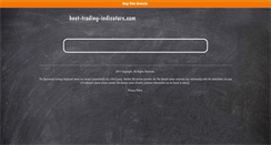 Desktop Screenshot of best-trading-indicators.com